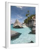 Rock Formations on the Coast, Pulau Dayang Beach, Malaysia-null-Framed Premium Photographic Print