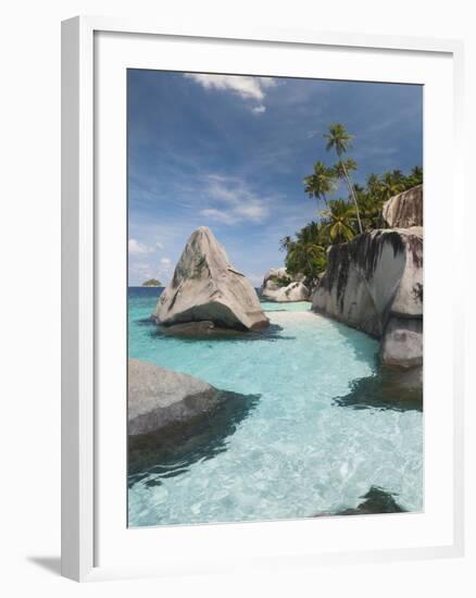 Rock Formations on the Coast, Pulau Dayang Beach, Malaysia-null-Framed Premium Photographic Print