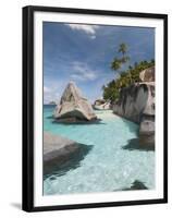 Rock Formations on the Coast, Pulau Dayang Beach, Malaysia-null-Framed Premium Photographic Print