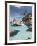 Rock Formations on the Coast, Pulau Dayang Beach, Malaysia-null-Framed Photographic Print