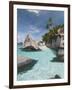 Rock Formations on the Coast, Pulau Dayang Beach, Malaysia-null-Framed Photographic Print