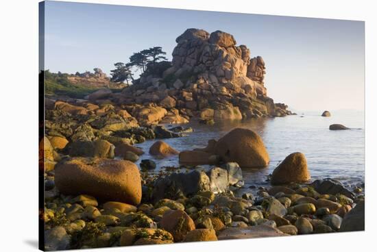 Rock Formations on the Cote De Granit Rose, France-Roland Gerth-Stretched Canvas