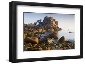 Rock Formations on the Cote De Granit Rose, France-Roland Gerth-Framed Photographic Print