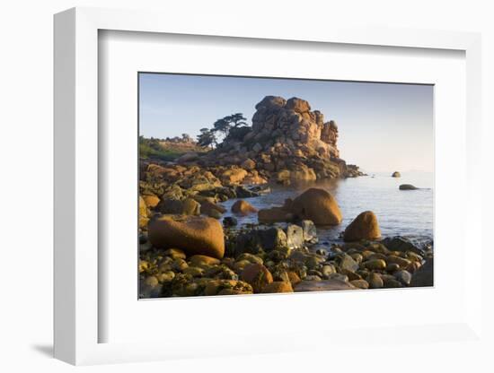 Rock Formations on the Cote De Granit Rose, France-Roland Gerth-Framed Photographic Print