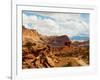 Rock Formations Under the Cloudy Sky, Capitol Reef National Park, Utah, USA-null-Framed Premium Photographic Print