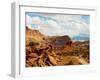 Rock Formations Under the Cloudy Sky, Capitol Reef National Park, Utah, USA-null-Framed Photographic Print