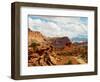 Rock Formations Under the Cloudy Sky, Capitol Reef National Park, Utah, USA-null-Framed Photographic Print