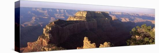 Rock Formations Viewed from Cape Royal, Wotan's Throne, Grand Canyon National Park, Arizona, USA-null-Stretched Canvas