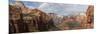 Rock Formations, Zion National Park, Nevada, USA-null-Mounted Photographic Print