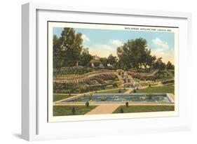 Rock Garden, Antelope Park, Lincoln, Nebraska-null-Framed Art Print