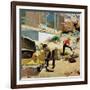 "Rock Garden," April 22, 1961-George Hughes-Framed Giclee Print