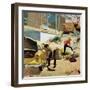 "Rock Garden," April 22, 1961-George Hughes-Framed Premium Giclee Print