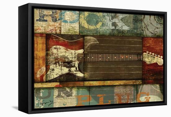 Rock Guitar-Eric Yang-Framed Stretched Canvas