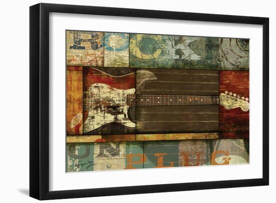 Rock Guitar-Eric Yang-Framed Premium Giclee Print