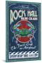 Rock Hall, Maryland - Blue Crabs-Lantern Press-Mounted Art Print