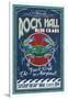 Rock Hall, Maryland - Blue Crabs-Lantern Press-Framed Premium Giclee Print