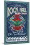 Rock Hall, Maryland - Blue Crabs-Lantern Press-Mounted Art Print