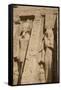 Rock-Hewn Statues of Ramses Ii on Left-Richard Maschmeyer-Framed Stretched Canvas