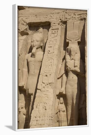 Rock-Hewn Statues of Ramses Ii on Left-Richard Maschmeyer-Framed Photographic Print