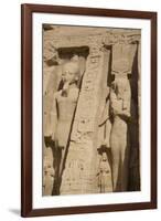 Rock-Hewn Statues of Ramses Ii on Left-Richard Maschmeyer-Framed Photographic Print