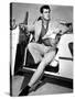 Rock Hudson in a Convertible, 1959-null-Stretched Canvas