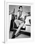 Rock Hudson in a Convertible, 1959-null-Framed Photo