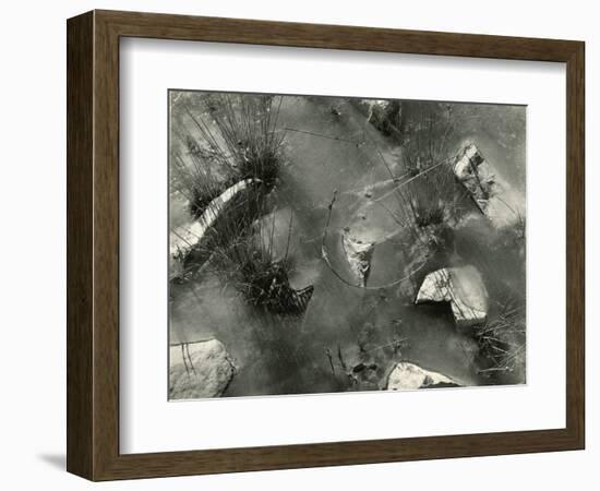 Rock, Ice, Grass, 1954-Brett Weston-Framed Photographic Print