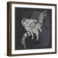 Rock Illustration-Karma3-Framed Art Print