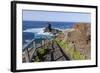 Rock in the Sea Near Santo Domingo, 'Roque De Santo Domingo', La Palma, Canary Islands, Spain-Gerhard Wild-Framed Photographic Print