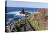 Rock in the Sea Near Santo Domingo, 'Roque De Santo Domingo', La Palma, Canary Islands, Spain-Gerhard Wild-Stretched Canvas