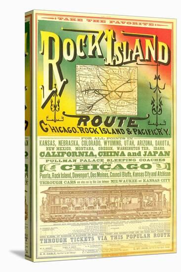 Rock Island Line Poster-null-Stretched Canvas