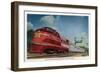 Rock Island Rocket - Streamlined Train-Lantern Press-Framed Art Print