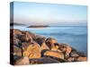 Rock island sea defences, Sidmouth Beach, Sidmouth, Devon, England, United Kingdom, Europe-Jean Brooks-Stretched Canvas