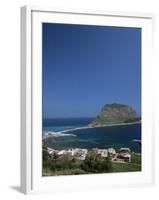 Rock Known as the Gibraltar of Greece, Monemvasia, Greece-Tony Gervis-Framed Photographic Print