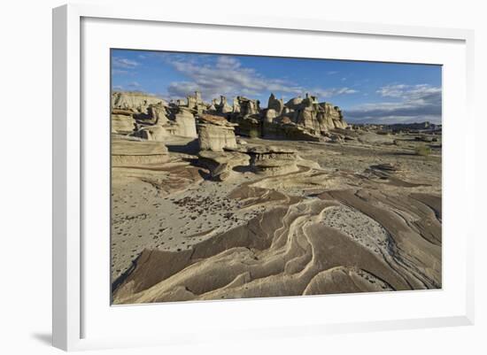 Rock Layers in the Badlands, Bisti Wilderness, New Mexico, United States of America, North America-James Hager-Framed Photographic Print