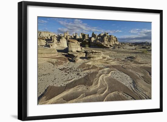 Rock Layers in the Badlands, Bisti Wilderness, New Mexico, United States of America, North America-James Hager-Framed Photographic Print