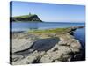 Rock Ledges and Clavell Tower in Kimmeridge Bay, Isle of Purbeck, Jurassic Coast-Roy Rainford-Stretched Canvas