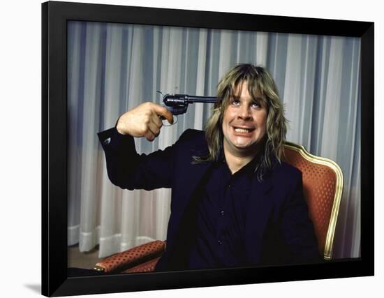 Rock Musician Ozzy Osbourne-David Mcgough-Framed Premium Photographic Print