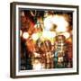 Rock-N-Roll Brick Wall Background-Zibedik-Framed Premium Giclee Print