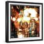 Rock-N-Roll Brick Wall Background-Zibedik-Framed Premium Giclee Print