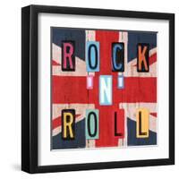 Rock'n Roll British-Blonde Attitude-Framed Art Print