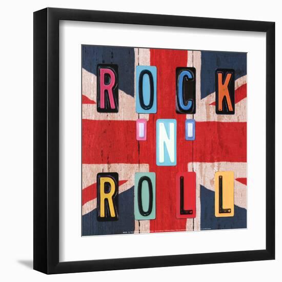 Rock'n Roll British-Blonde Attitude-Framed Art Print