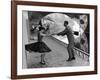 Rock 'n' Roll Dancers on Quays of Paris, River Seine, 1950s-Paul Almasy-Framed Giclee Print