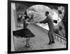 Rock 'n' Roll Dancers on Quays of Paris, River Seine, 1950s-Paul Almasy-Framed Giclee Print