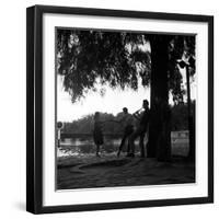 Rock 'n' Roll Dancers on the Square du Vert-Galant, Paris, 1960-Paul Almasy-Framed Giclee Print