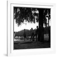 Rock 'n' Roll Dancers on the Square du Vert-Galant, Paris, 1960-Paul Almasy-Framed Giclee Print