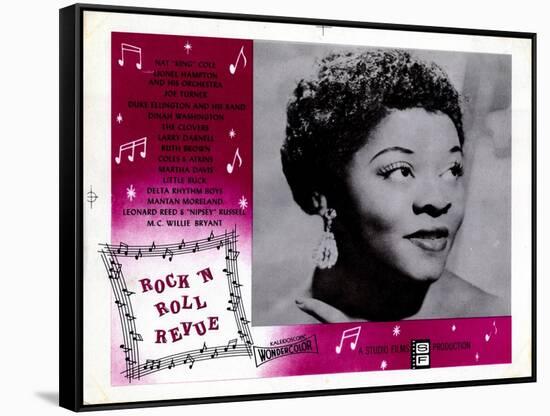 Rock 'N' Roll Revue, Dinah Washington, 1955-null-Framed Stretched Canvas