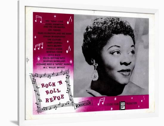 Rock 'N' Roll Revue, Dinah Washington, 1955-null-Framed Art Print