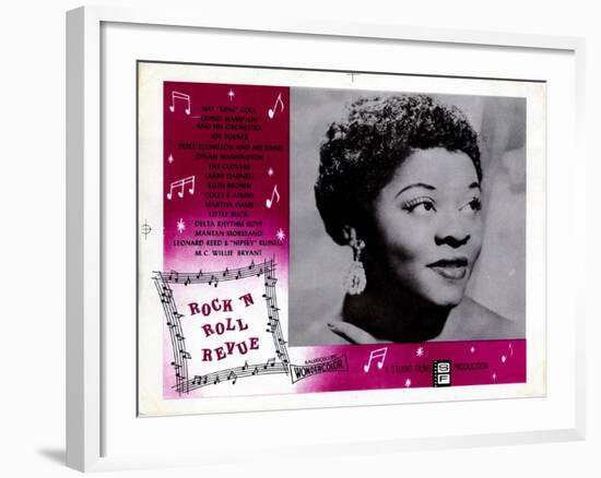 Rock 'N' Roll Revue, Dinah Washington, 1955-null-Framed Art Print