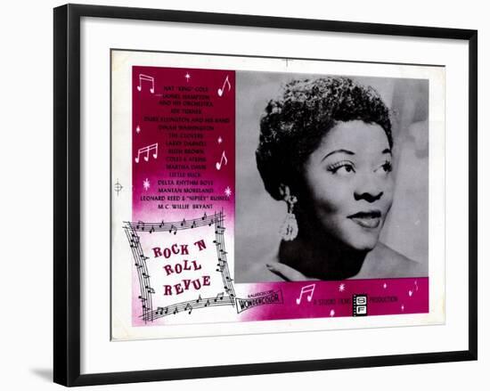 Rock 'N' Roll Revue, Dinah Washington, 1955-null-Framed Art Print